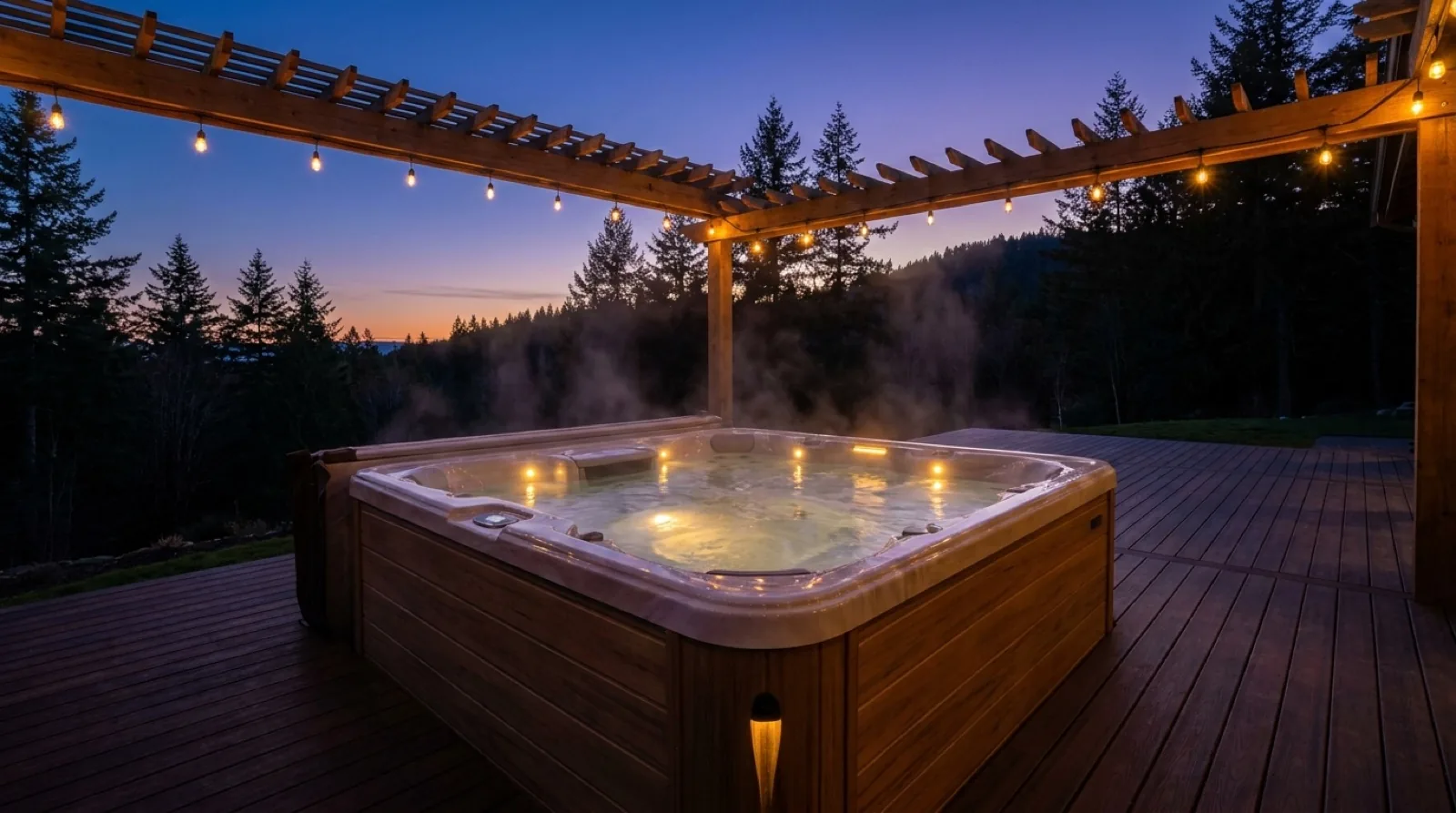 Hot tubs &middot; evening soak